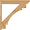 Ekena Millwork Merced Slat Rough Sawn Outlooker, Western Red Cedar, 8"W x 48"D x 48"H OUT08X48X48MRC06RWR - alternate 3